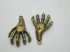 25 Skeleton Hand Beads Pendants Charms Jewelry Finding 40x28x3mm 25 Skeleton Hand Beads Pendants Charms Jewelry Finding 40x28x3mm