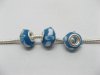 100 Blue Lampwork Glass European Beads pa-g28