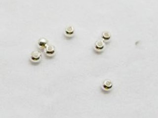 100pcs 925.Sterling silver Round spacer bead 2.5mm