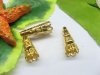 100pcs Gold Plated Round Cone Bead Caps 9x23mm