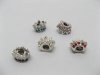 20 Crown European Thread Beads with Rhinestone 20 Crown European Thread Beads with Rhinestone