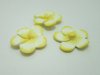 50Pcs Yellow Fimo Beads Frangipani Flower Jewellery Finding 40mm 50Pcs Yellow Fimo Beads Frangipani Flower Jewellery Finding 40mm