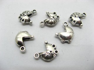 200 Metal Cradle Pendants Assorted