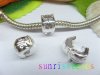 10 Silver Ladybug Stopper Bead Clip Fit European Beads Charm 10 Silver Ladybug Stopper Bead Clip Fit European Beads Charm