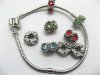 50 Alloy Charms European Thread Beads ac-sp415