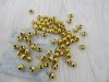 200Pcs Golden Round Spacer Beads Jewellery Finding 12mm