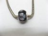 100 Black Murano Round Glass European Beads be-g383 100 Black Murano Round Glass European Beads be-g383