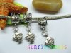 20pcs Tibetan Silver Cat Bail Beads European Beads with Dangle F 20pcs Tibetan Silver Cat Bail Beads European Beads with Dangle F