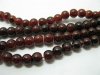 1Bag X 1600pcs Brown Coffee Glass Beads 6mm Dia.