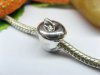 10pcs Silver Plated Screw Apple Beads European Design 10pcs Silver Plated Screw Apple Beads European Design