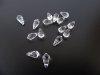 1000 Top Drilled Faceted Teardrop Acrylic Beads 16x8mm
