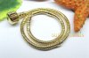 5Pcs 18K Golden Plated Bracelets Fit European Charms Bead 17cm