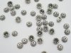 500 Silver Plated Metal Bead Caps 8mm Jewelry finding