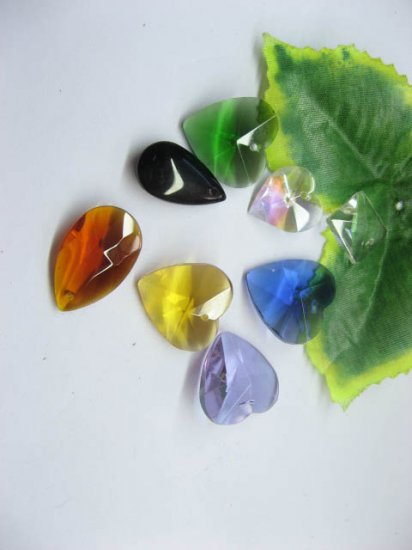 50 Assorted Glass Pendants pd-gd-ch19 - Click Image to Close