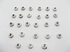 4000 Plastic Black on White Alphabet Letter Beads 4000 Plastic Black on White Alphabet Letter Beads