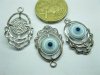 50 Metal Round Pendants w/Flower Edge Jewelery Finding 50 Metal Round Pendants w/Flower Edge Jewelery Finding