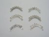 200 Alloy Curved 9 Loops Link Connector Jewelry finding 200 Alloy Curved 9 Loops Link Connector Jewelry finding