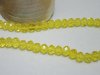10Strand x 100Pcs Yellow Rondelle Faceted Crystal Beads 6mm