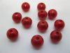 500 Red Round Simulate Pearl Loose Beads 10mm