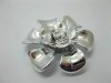 20Pcs Silver Plated Rose Hairclip Jewelry Finding Beads 20Pcs Silver Plated Rose Hairclip Jewelry Finding Beads