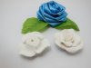 100 White Fimo Rose Flower Beads Jewellery Findings 3.5cm 100 White Fimo Rose Flower Beads Jewellery Findings 3.5cm