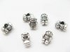 100 silver plated alloy metal Boy European Beads