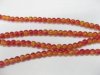 10 Strands Orange & Yellow 6mm Crackle Glass Beads 1500beads