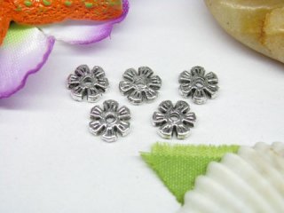 100pcs Metal Flower Beads yw-ac-mb8