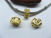 10 Gold Plated European Stopper Beads Clips pa-c29