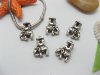 20pcs Tibetan Silver Elephant & House Beads Fit European Beads