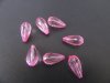 650Pcs Pink Faceted TearDrop Acrylic Beads Finding 18x9mm