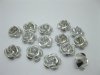 950Pcs Sliver Rose Flower Beads Findings 12mm 950Pcs Sliver Rose Flower Beads Findings 12mm