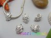 10pcs Silver Plated Screw Grape Beads European Design 10pcs Silver Plated Screw Grape Beads European Design