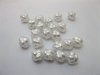 1300Pcs 10mm White Knot Loose Beads Finding