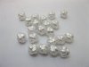 1300Pcs 10mm White Knot Loose Beads Finding 1300Pcs 10mm White Knot Loose Beads Finding