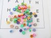 500 Polymer Clay Flat Round Letter Spacer Beads 9-10mm Dia. 500 Polymer Clay Flat Round Letter Spacer Beads 9-10mm Dia.