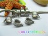 50pcs Tibetan Silver Bail Beads Fit European Beads yw-pa-bb4 50pcs Tibetan Silver Bail Beads Fit European Beads yw-pa-bb4