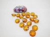 100 Coffee Crystal Faceted Double-Hole Suncatcher Beads 14mm 100 Coffee Crystal Faceted Double-Hole Suncatcher Beads 14mm