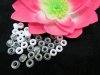 9600Pcs White & Clear Plastic Barrel Pony Beads 6x8mm