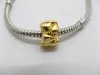 50X18K Gold Plated European Thread Beads ac-sp395 50X18K Gold Plated European Thread Beads ac-sp395