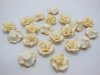 195 Ivory Fimo Rose Flower Beads Jewellery Findings 2cm 195 Ivory Fimo Rose Flower Beads Jewellery Findings 2cm
