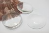 50Pcs Clear Round Glass Magnifying Cabochon Tiles 40mm Beads