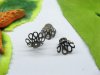 200pcs Antique Bronze Basket Filigree Bead Caps Leaves 6-12mm