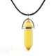 10X Clear Yellow Crystal Pendant Hexagon Prism Beads Charms 10X Clear Yellow Crystal Pendant Hexagon Prism Beads Charms