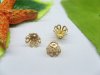 500pcs Golden Plated Basket Filigree Bead Caps 5-9mm