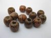 300Pcs Round Barrel European Style Pony Wooden be-w79