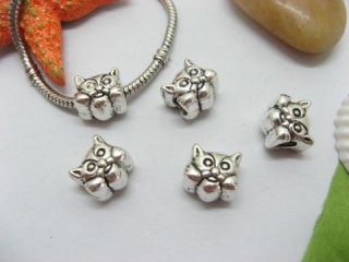 20pcs Tibetan Silver Lovely Cat Beads European Design