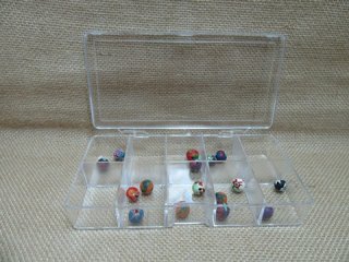 5X Bead Mini Tool Storage Box 10 Compartment Organizer Case