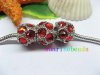 20pcs 18 KGP Beads Inlay 10 Red Crystal Fit European Beads yw-pa 20pcs 18 KGP Beads Inlay 10 Red Crystal Fit European Beads yw-pa
