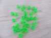 2100 Transparent Clear Green Barrel Pony Beads 6x8mm